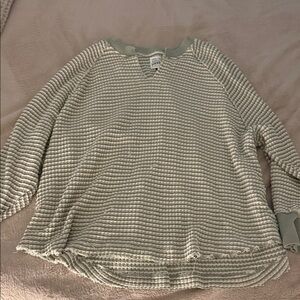 Urban Outfitters Sage Waffle Knit Sweater